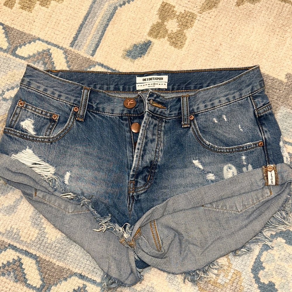 One Teaspoon Bandits Jean Shorts